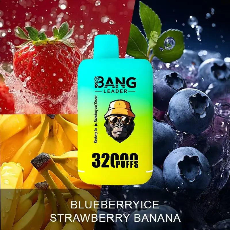 Bang Leader 32000 32k Puffs 0% 2% 3% 5% Nicotine Double Taste Disposable Vape(Box of 3)