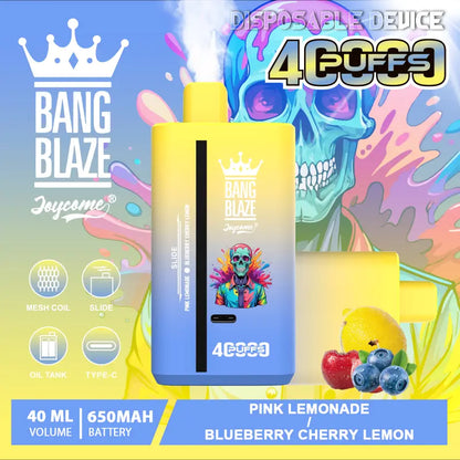 Bang Blaze 40000 40K Puffs 2% 3% 5% Nicotine Double Taste Disposable Vape(Box of 3)