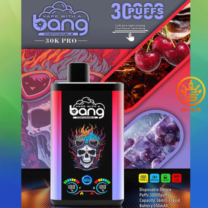 Bang 30K PRO 30000 Puffs Newest Dual Flavor LED Disposable Vape(Box of 3)