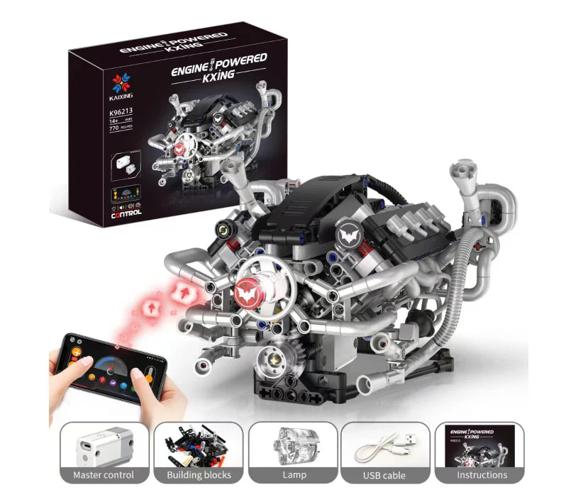 🎉Last Day Promotion 50% OFF + FREESHIPPING🔥 - Gasoline OHV V8 Small-block Engine Model Kits