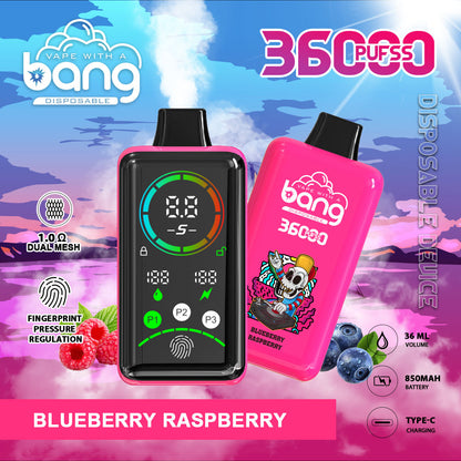 Bang 36000 Power Advanced Fingerprint Power Regulation 36K Puffs Disposable Vape(Box of 3)