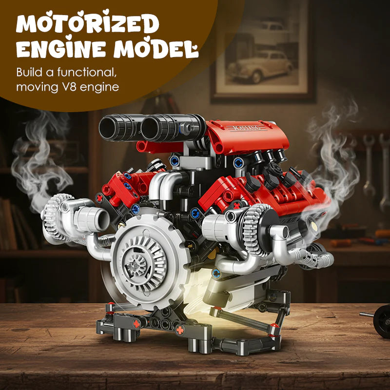 🎉Last Day Promotion 50% OFF + FREESHIPPING🔥 - Gasoline OHV V8 Small-block Engine Model Kits