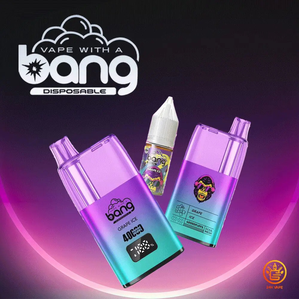 Bang 40000 40K Puffs LED Digital Display Screen Refillable Oil Vape(Box of 3)