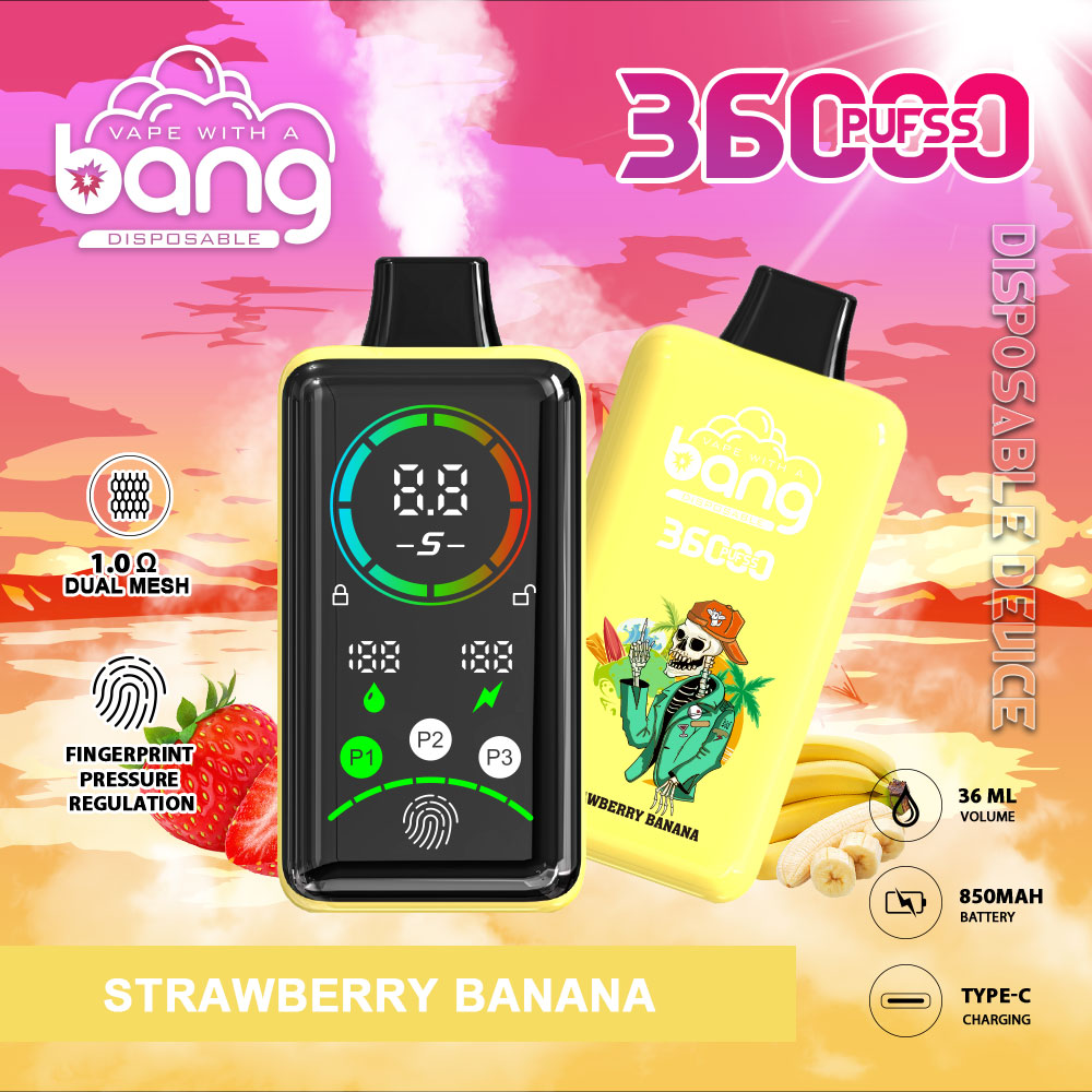 Bang 36000 Power Advanced Fingerprint Power Regulation 36K Puffs Disposable Vape(Box of 3)