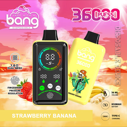 Bang 36000 Power Advanced Fingerprint Power Regulation 36K Puffs Disposable Vape(Box of 3)