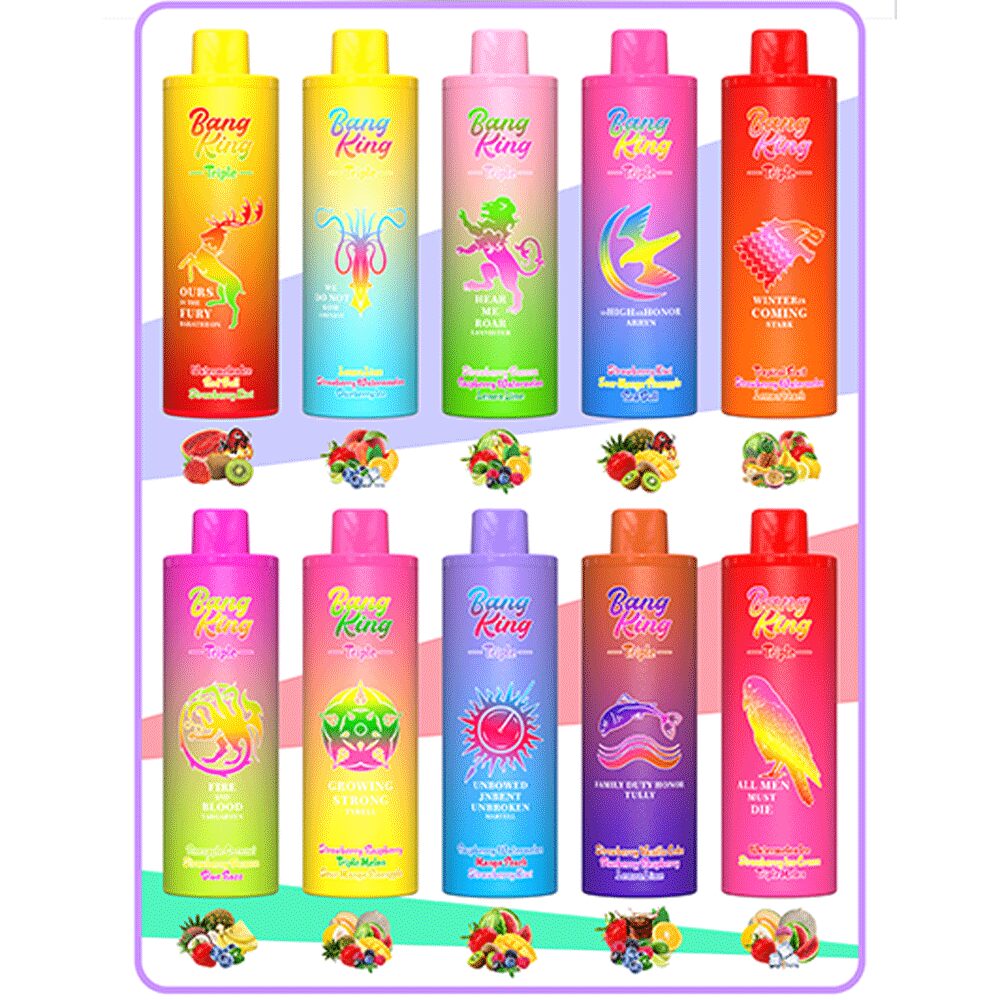 Bang King Triple 45000 45K Puffs Vape 3 in 1 Flavors Newest Original Rechargeable Disposable Vape(Box of 3)