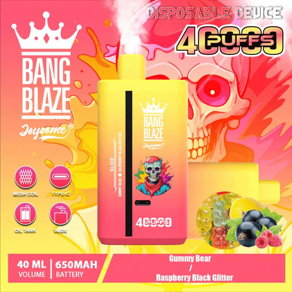 Bang Blaze 40000 40K Puffs 2% 3% 5% Nicotine Double Taste Disposable Vape(Box of 3)