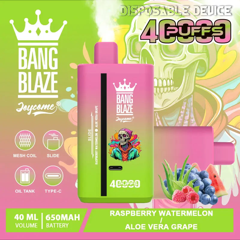 Bang Blaze 40000 40K Puffs 2% 3% 5% Nicotine Double Taste Disposable Vape(Box of 3)