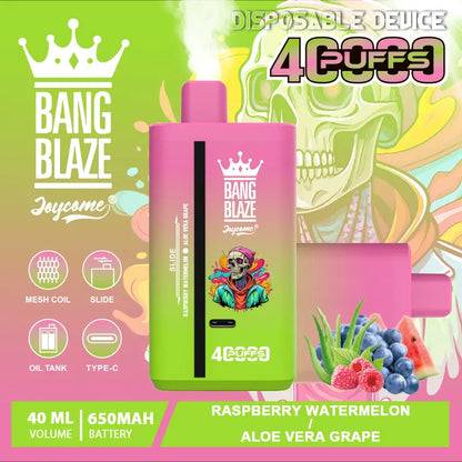 Bang Blaze 40000 40K Puffs 2% 3% 5% Nicotine Double Taste Disposable Vape(Box of 3)