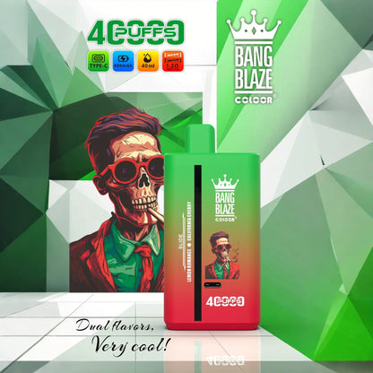 Bang Blaze 40000 40K Puffs 2% 3% 5% Nicotine Double Taste Disposable Vape(Box of 3)