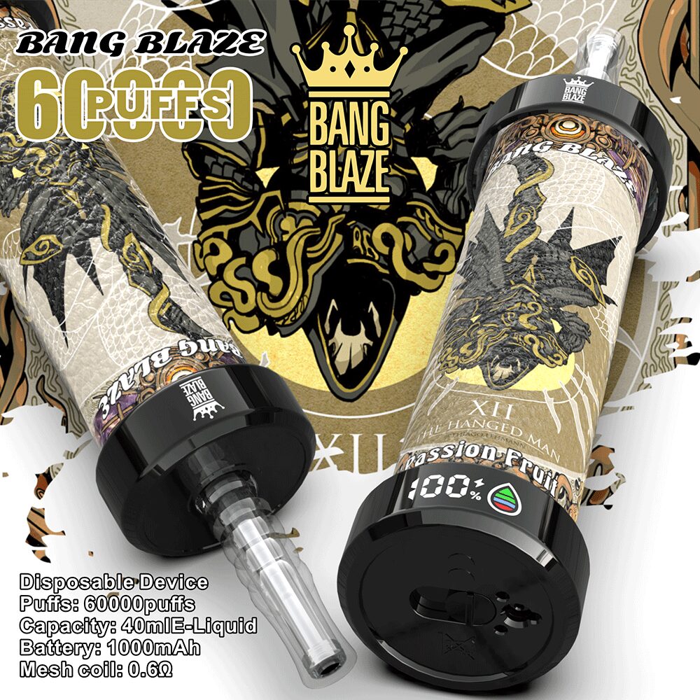 Bang Blaze 60k 60000 Puffs Latest Original LCD Display Disposable Vape Pen(Box of 3)