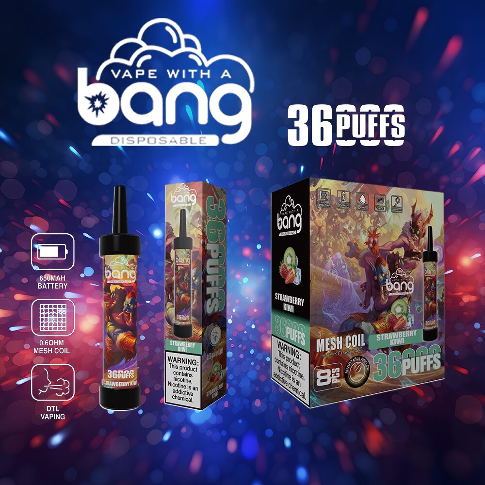 Bang 36000 36K Puffs 0% 2% 3% 5% Nicotine Latest Original Disposable Vape Pen(Box of 3)