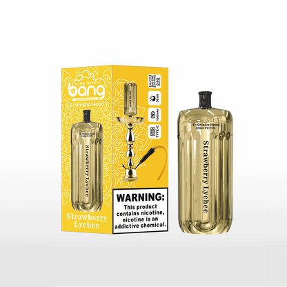 Bang E-Shisha Head 42000 42K Puffs Gold LED Display Disposable Vape(Box of 3)