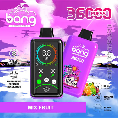Bang 36000 Power Advanced Fingerprint Power Regulation 36K Puffs Disposable Vape(Box of 3)