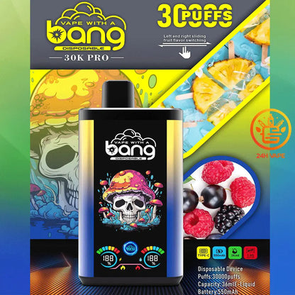 Bang 30K PRO 30000 Puffs Newest Dual Flavor LED Disposable Vape(Box of 3)