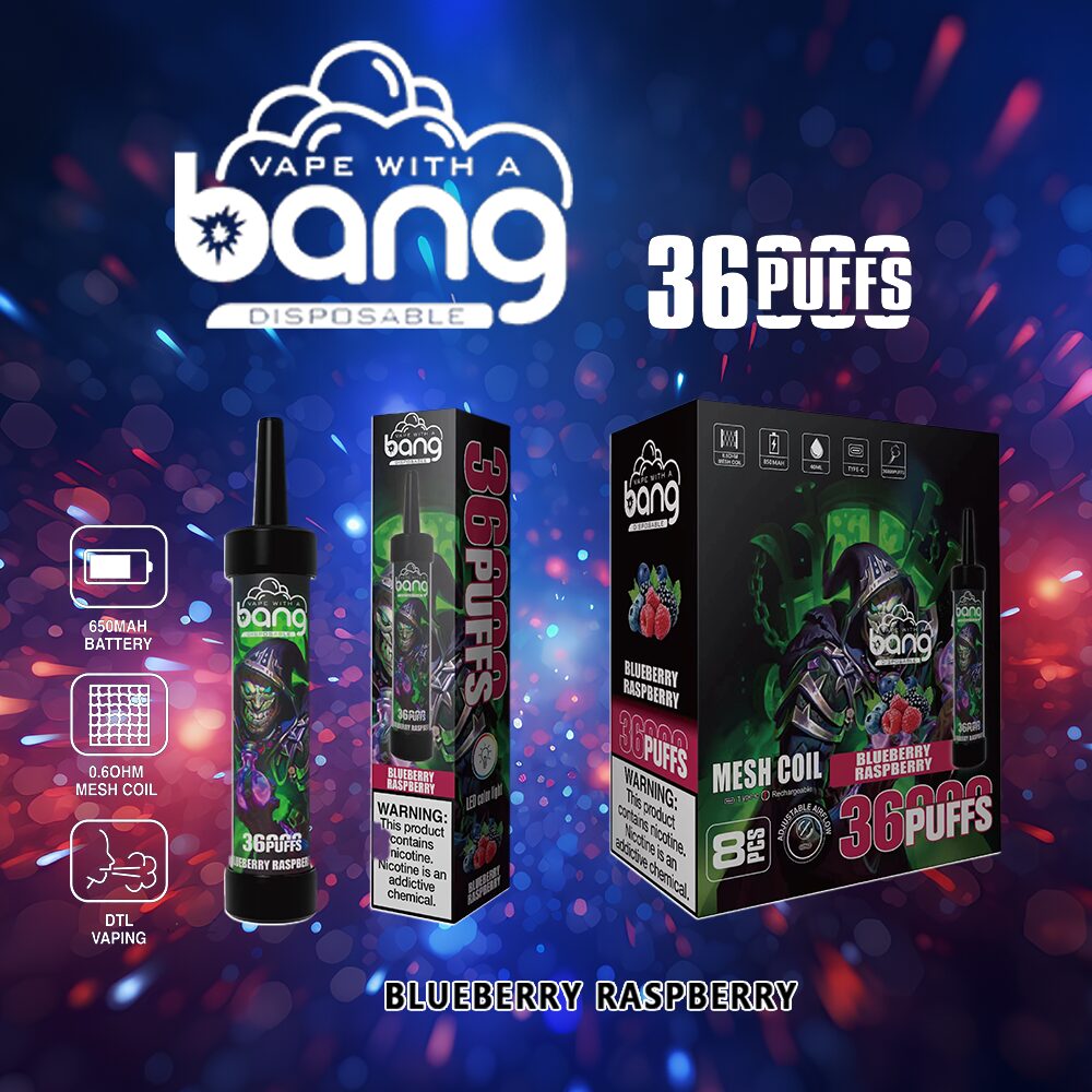 Bang 36000 36K Puffs 0% 2% 3% 5% Nicotine Latest Original Disposable Vape Pen(Box of 3)