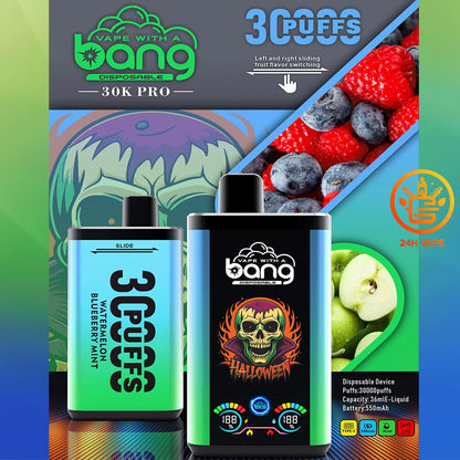 Bang 30K PRO 30000 Puffs Newest Dual Flavor LED Disposable Vape(Box of 3)