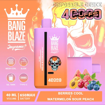 Bang Blaze 40000 40K Puffs 2% 3% 5% Nicotine Double Taste Disposable Vape(Box of 3)