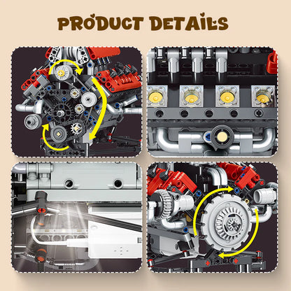 🎉Last Day Promotion 50% OFF + FREESHIPPING🔥 - Gasoline OHV V8 Small-block Engine Model Kits