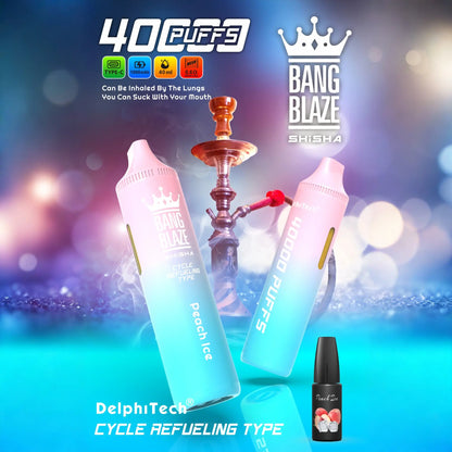 Bang Blaze 40k 40000 Puffs 2% 5% Nicotine Riginal Refillable Oil Vape(Box of 3)