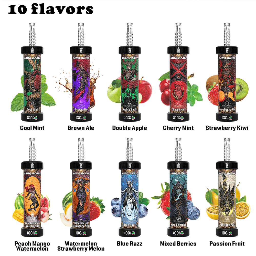 Bang Blaze 60k 60000 Puffs Latest Original LCD Display Disposable Vape Pen(Box of 3)