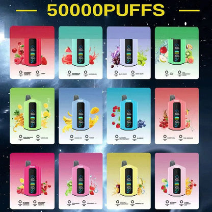 Bang Leader 50000 50K Puffs 2% 3% 5% Nicotine Double Taste LCD Display Disposable Vape(Box of 3)
