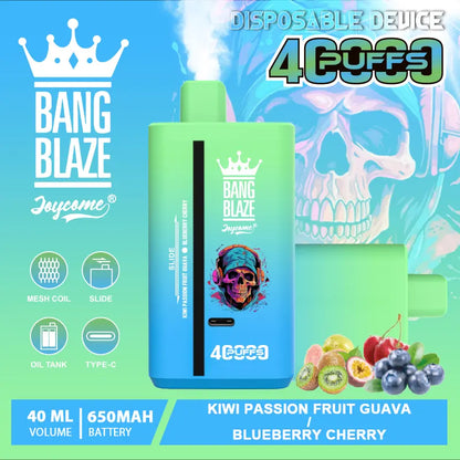 Bang Blaze 40000 40K Puffs 2% 3% 5% Nicotine Double Taste Disposable Vape(Box of 3)