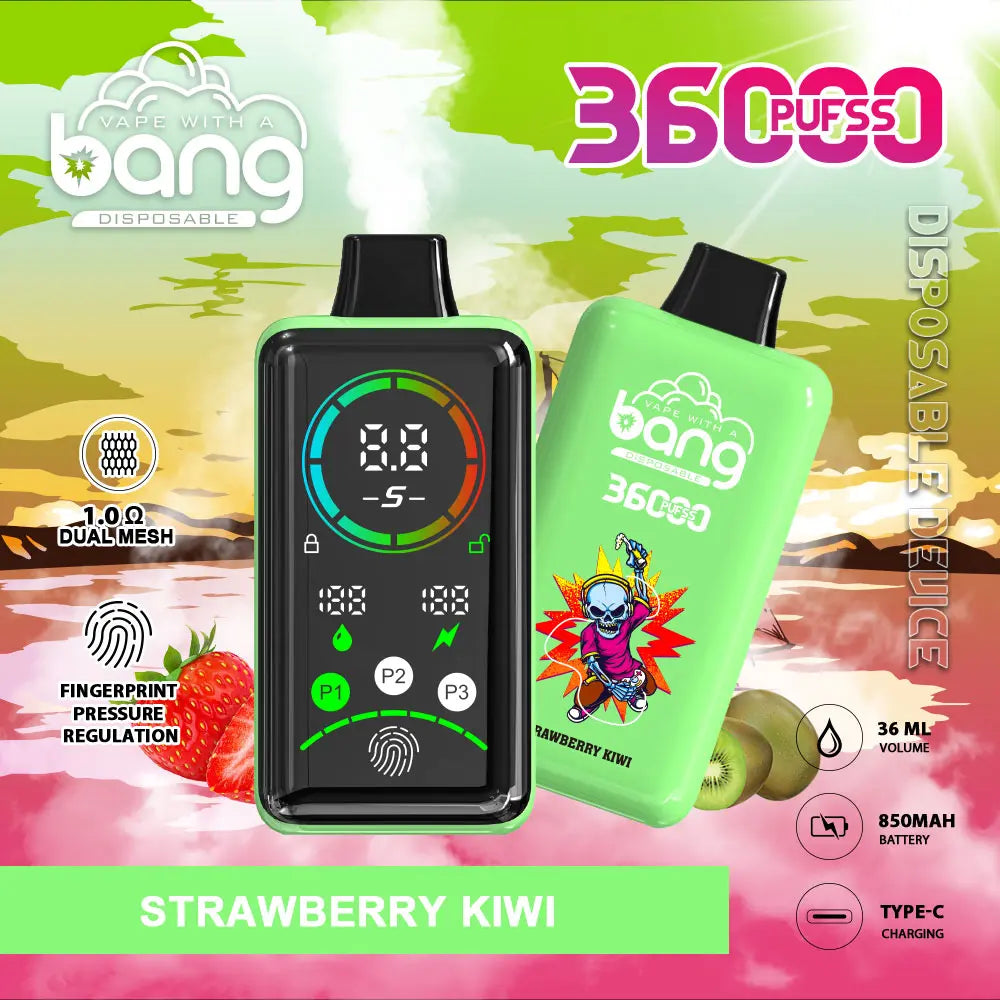Bang 36000 Power Advanced Fingerprint Power Regulation 36K Puffs Disposable Vape(Box of 3)