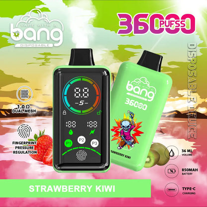 Bang 36000 Power Advanced Fingerprint Power Regulation 36K Puffs Disposable Vape(Box of 3)