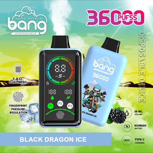 Bang 36000 Power Advanced Fingerprint Power Regulation 36K Puffs Disposable Vape(Box of 3)