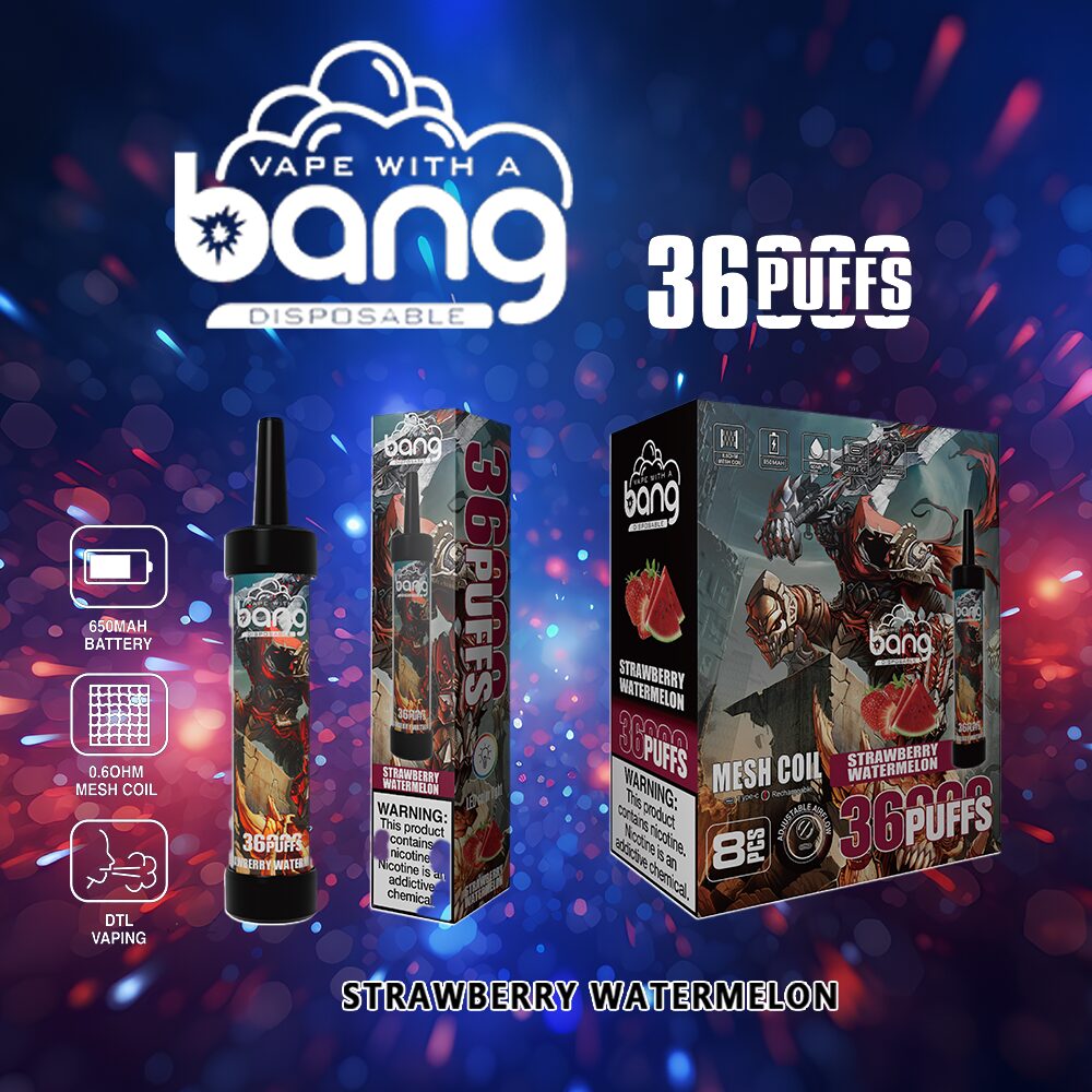 Bang 36000 36K Puffs 0% 2% 3% 5% Nicotine Latest Original Disposable Vape Pen(Box of 3)