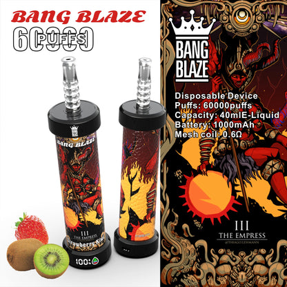 Bang Blaze 60k 60000 Puffs Latest Original LCD Display Disposable Vape Pen(Box of 3)