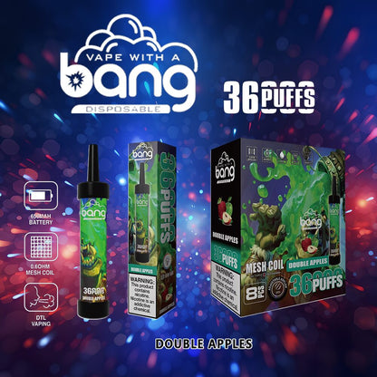 Bang 36000 36K Puffs 0% 2% 3% 5% Nicotine Latest Original Disposable Vape Pen(Box of 3)